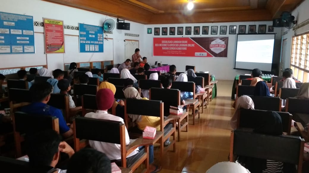 Sosialisasi Langkah Bijak Berinternet di Net 1 Indonesia & Layanan Mandiri OpenSID Sungai Kamuyang